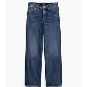 J.Crew Slim Wide-Leg All Day Stretch Jeans WMNS 30 Medium Blue Wash High Waisted